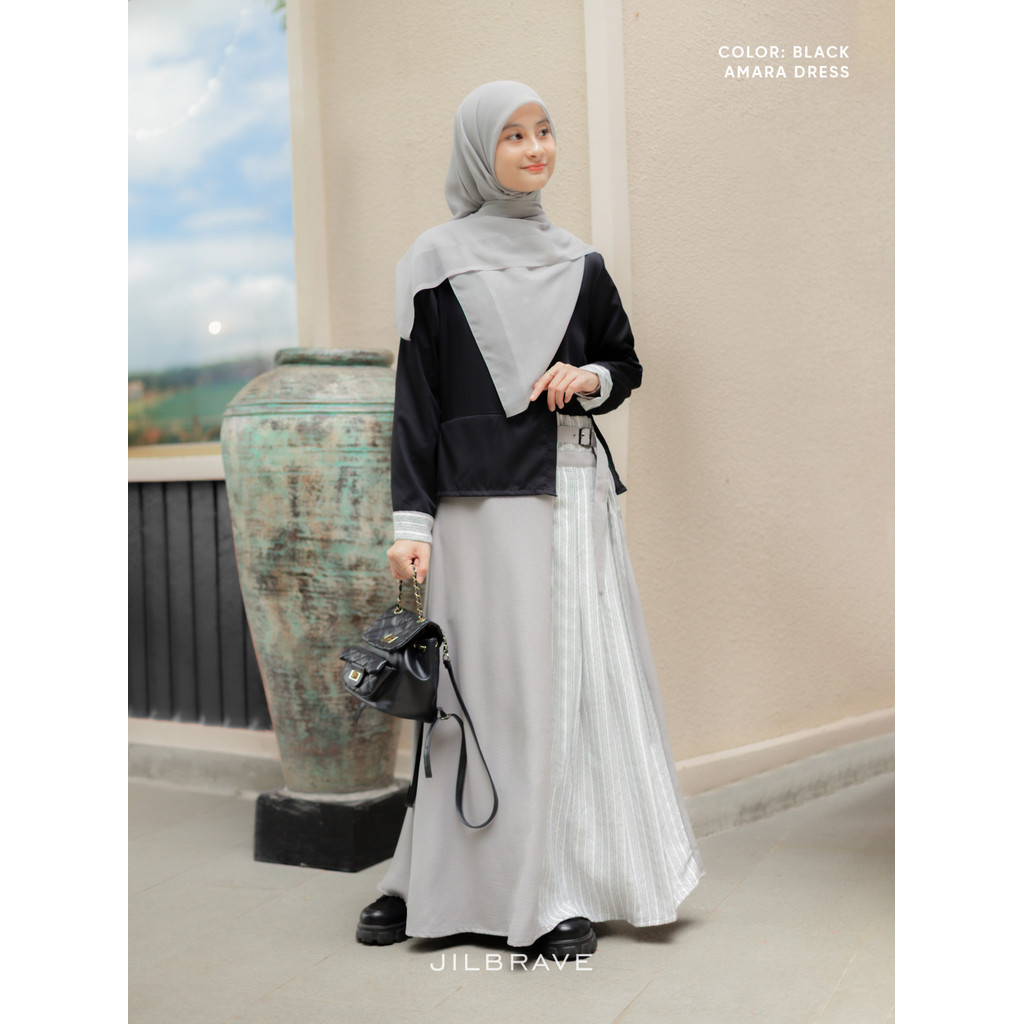 [MINOR DEFECT] GRADE B JILBRAVE Amara Dress Gamis Elegant Casual Semi Formal Look