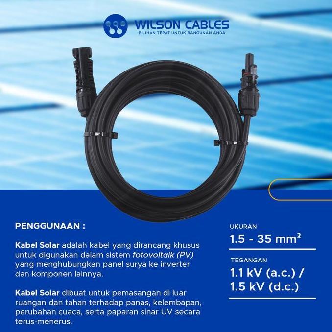 WILSON CABLES - SOLAR CONNECTOR 1x6 mm (5 Meter) - Kabel Solar