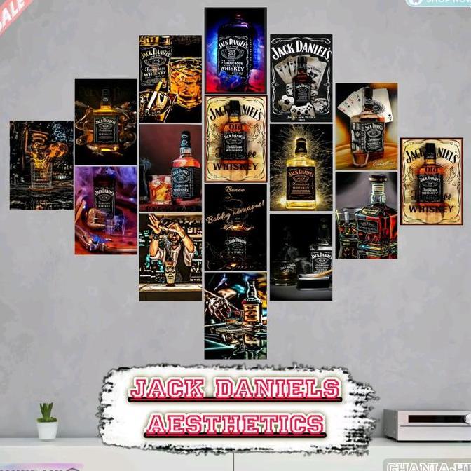 Ra - [Promo] Poster Jack Daniels Keren [Free Perekat] A6 50 Pcs / Walldecor /Poster Aesthetic/ Hiasa