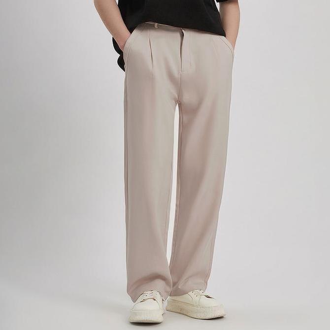 Dreams- Kasual Celana Cream Prime Wide Baggy Loose Pants
