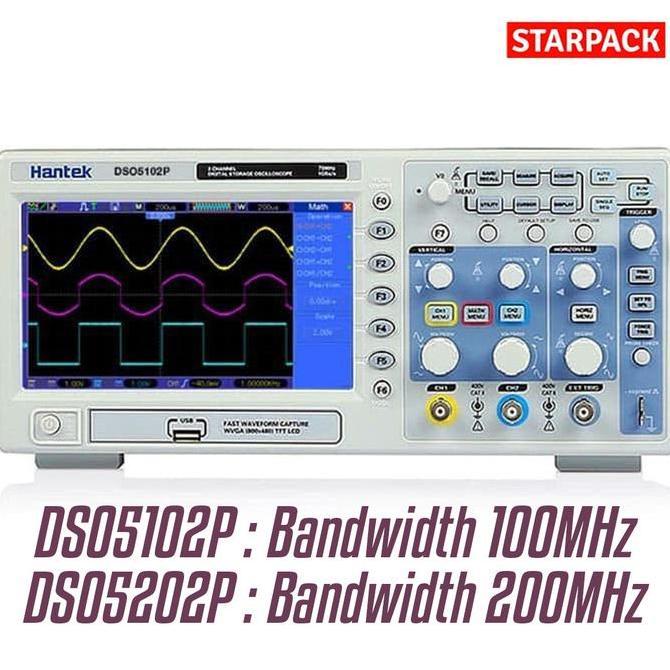 Hantek Digital Ds05102P Oscilloscope Terbaru 
