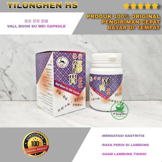 Healthy- Vall Boon Su Wei Capsule Obat Lambung Kronis Maag Akut Nyeri Gastritis