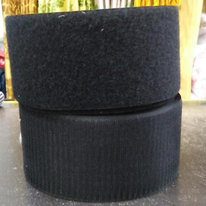 Box- Velcro Perekat 10Cm - Hitam