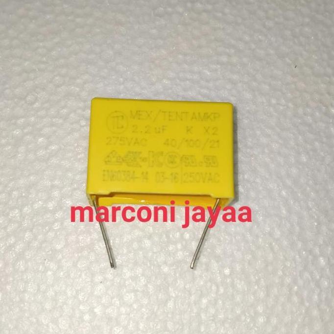 KAPASITOR MKP 2,2UF 275VAC 30X20X12 PROMO
