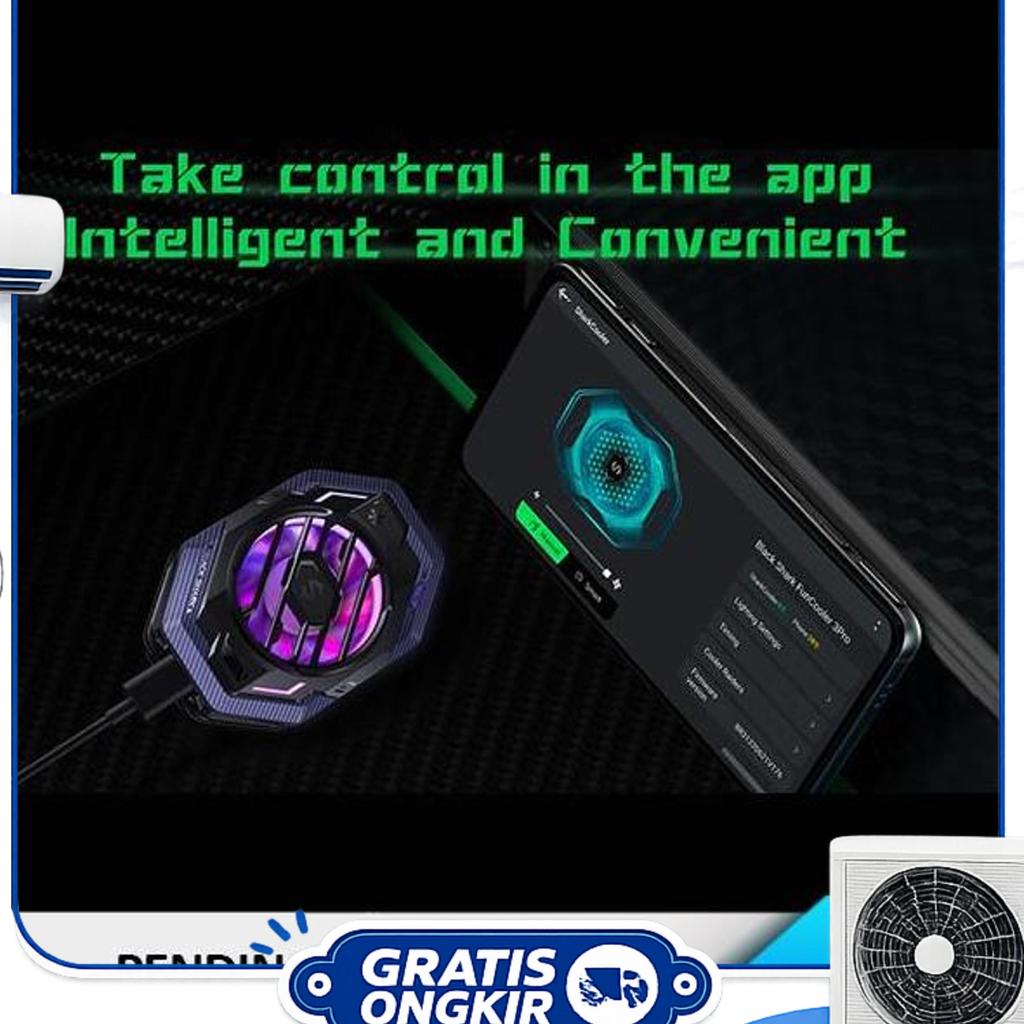 Black Shark Funcooler Gaming Cooler Kipas Pendingin Hp Android Iphone