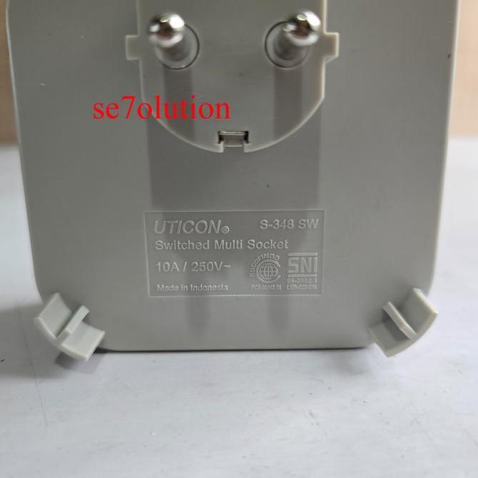 UTICON SWITCHED MULTI SOCKET LOBANG 3 (S-348SW)