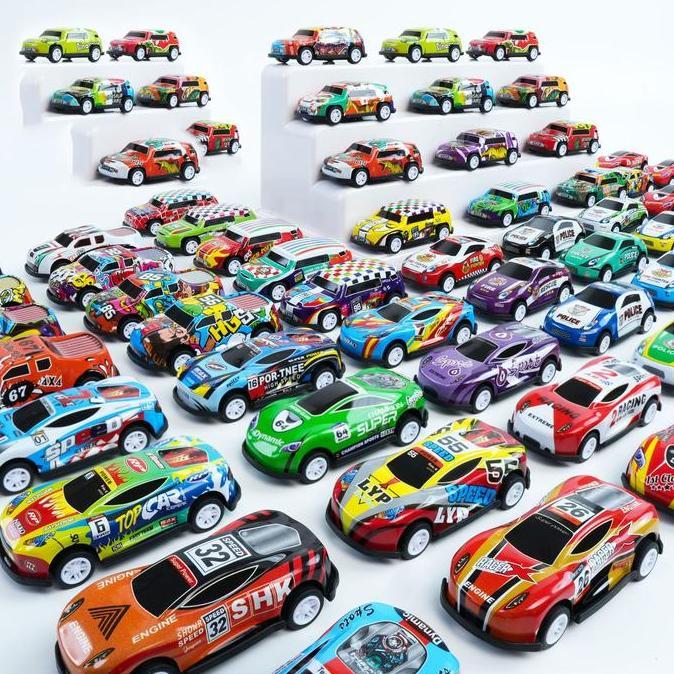 EPTEMU Mobil Mini Mainan Anak Diecast Pullback Mix Colorfull Racing Car Besi Mini Cars Kids Toys/Mob