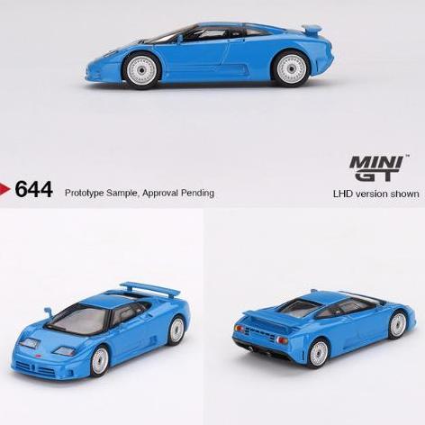 UNVC MGT00644 - Mini GT 1/64 Bugatti EB110 GT Blu Bugatti