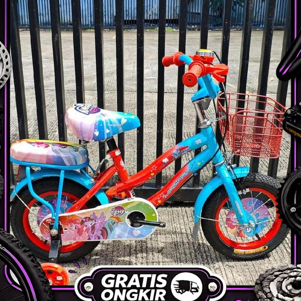 Sepeda Anak Perempuan 12Inch Mazara Littlepony