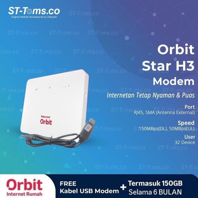 Telkomsel Orbit Star G1 / Orbit Star H3 /  Orbit Starlite / Orbit Star N1 / Star H1 Wifi 4G Free Kuo