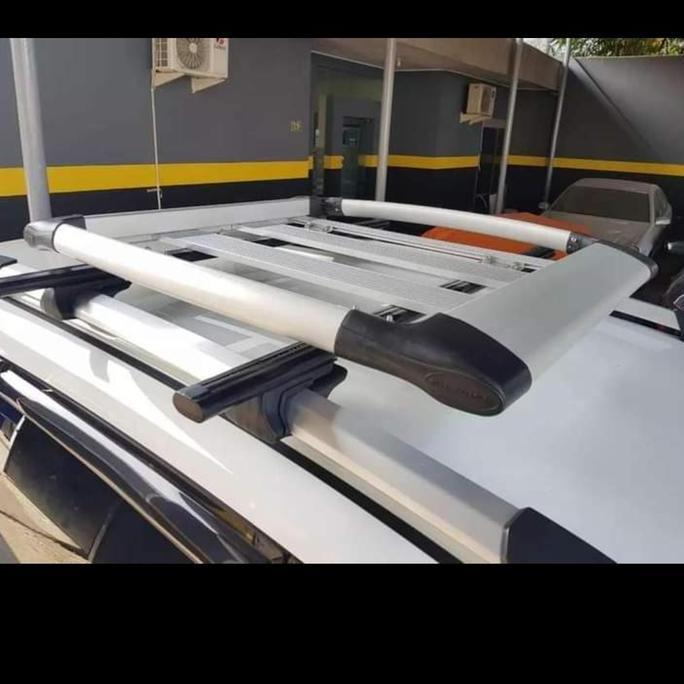 Roof Rack Bagasi Atas Mobil Terios / Rush Lama Plus Cros Bar Kaki Rack Merek Sun Rack Forack Komplit