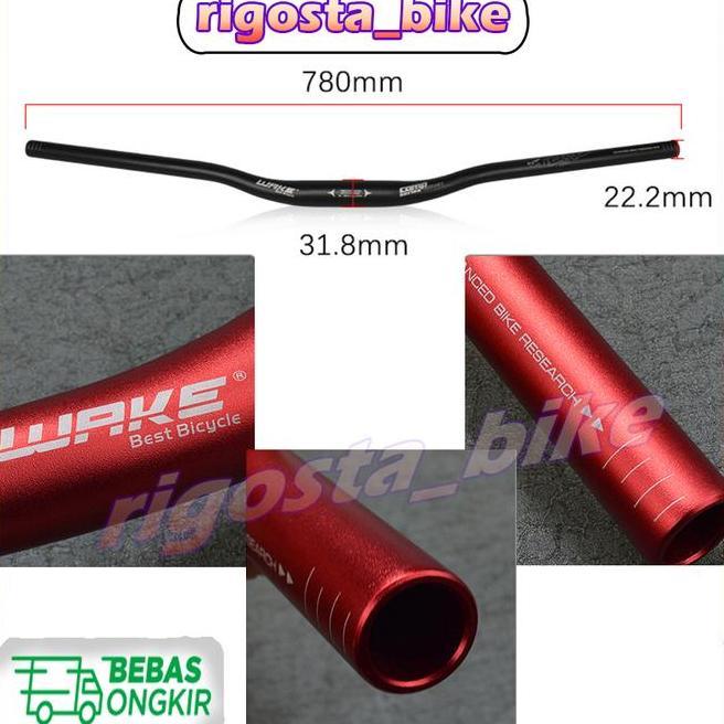 Handlebar Wake 780 780Mm Oversize Stang Mtb Dh Xc Handle Bar