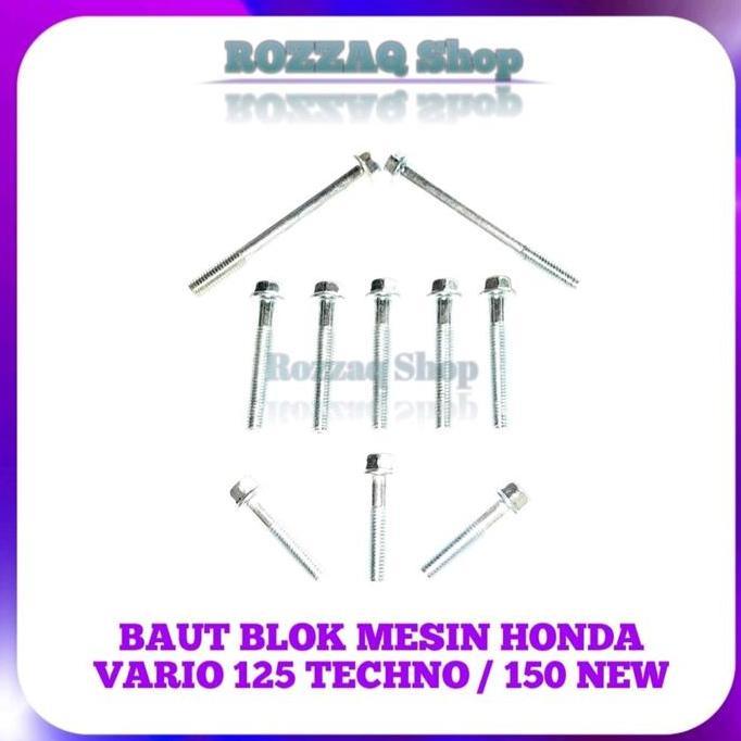 Promo 1 Set Baut Blok Cvt Vario 125 Esp Vario 150 Baut Blok Mesin Vario 150 New 125 Esp Baut Blok Cv