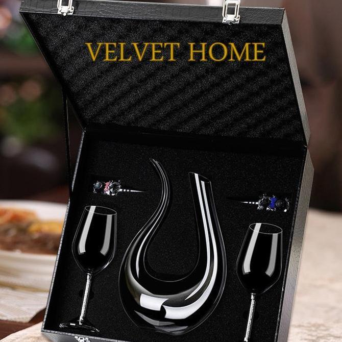 Gelas Wine Glass + Decanter SET Gift kado parcel hampers natal imlek