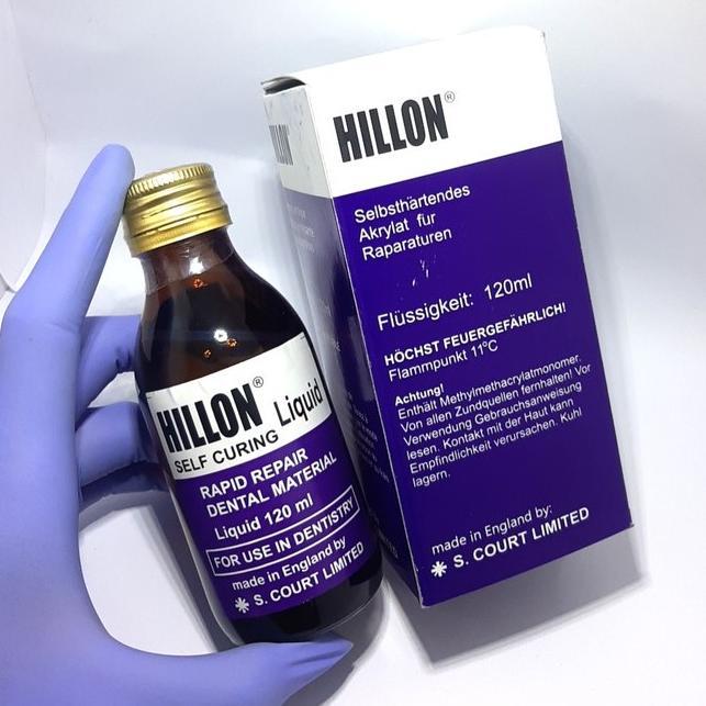 Liquid Hillon 120ml Self Cure Acrylic Rapid Repair Dental Material/Hilon Liquid Bahan Lem gigi