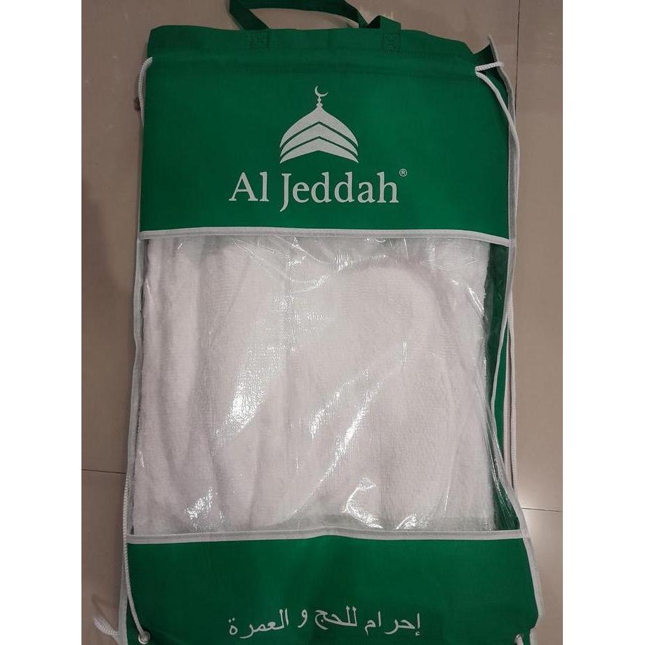 Kain Ihrom Ihram Pria Haji Umroh Al Jeddah Set 2 Pcs