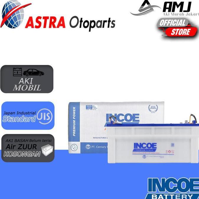 Incoe Premium Astra Aki Basah N200 - 200Ah Terbaru 