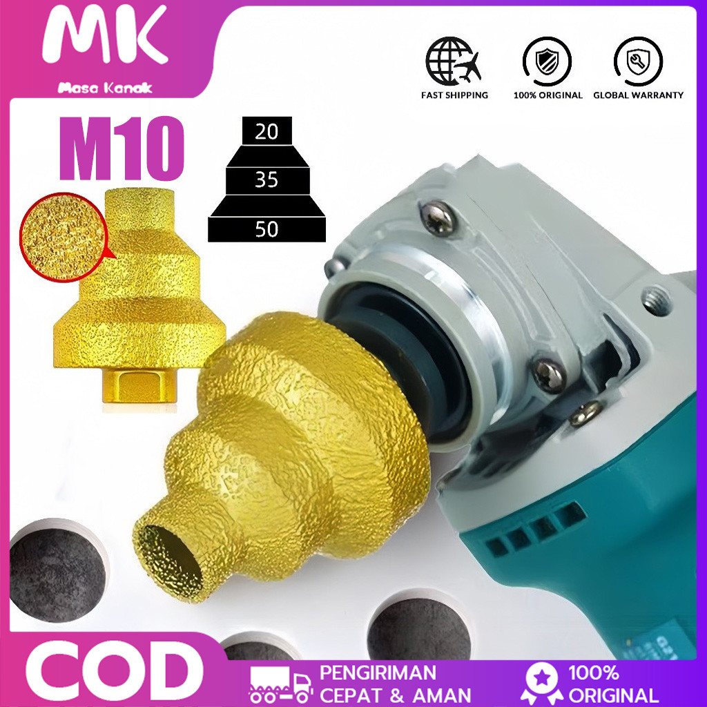 COD NEW M10/M10-38/50opening Mata Bor pagoda diamond bit berlian ubin reaming bit bor chamfered tiga