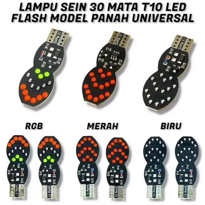 Lampu Sein Gepeng Kedip Running Led Bulat Lampu Sen Gepeng 1 Set  Motor Variasi Led Sen Gepeng Lampu