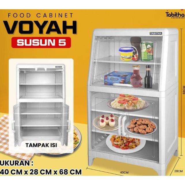 PROMO LEMARI SERBAGUNA VOYAH, RAK MAKANAN SERBAGUNA SUSUN5 RAK VOYAH SUSUN 5 TABITHA PS