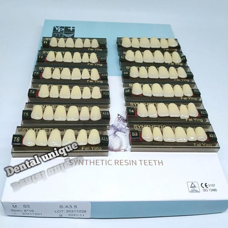 Gigi Palsu YP/SYNTHETIC ( DEPAN ATAS WARNA A3,5 ) GIGI PALSU SYNTHETIC RESIN TEETH