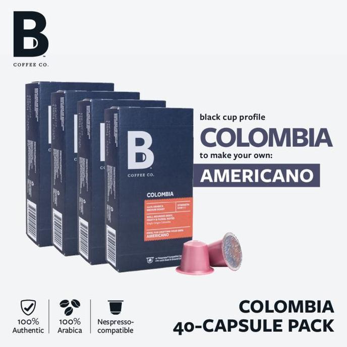 Inikok- B Coffee Co. 4 Packs Of Nespresso Compatible Coffee Capsules