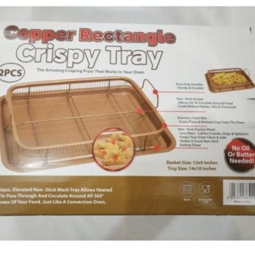Cooper crisper tray oil tray baking pan ( non stick)