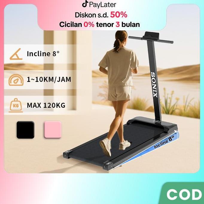 BERKUALITAS - ReadySonix Treadmill Incline T Model Sport Treadmill Sudut 8 Electric Low Watt Dapat D