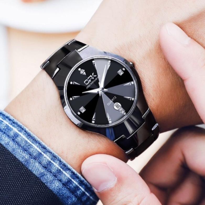 (COD) Jam Tangan Pria Kecil Original OPK & ORUSS Import Anti air Analog