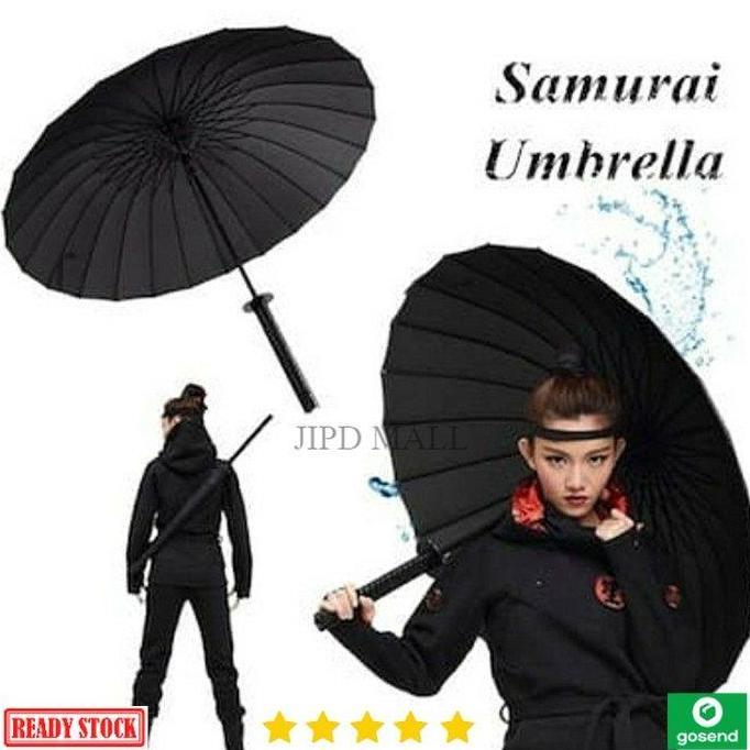Homeyou- Payung Samurai Jepang Unik Samurai Umbrella Katana Kuat Berkualitas