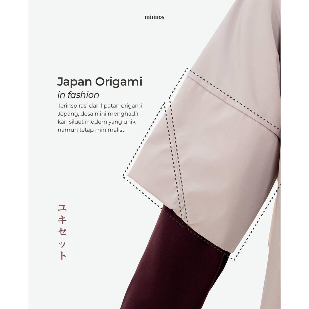 FAST DELIVERY Mininos Yuki Set Kimono | Setelan Gamis Outer Japan Style Terbaru