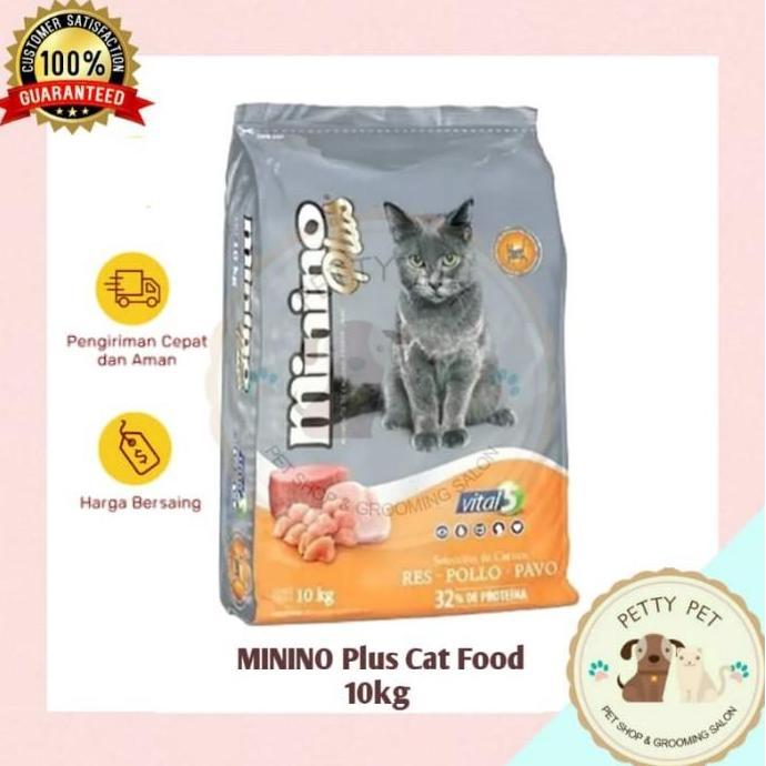 makanan kucing minino plus 10kg