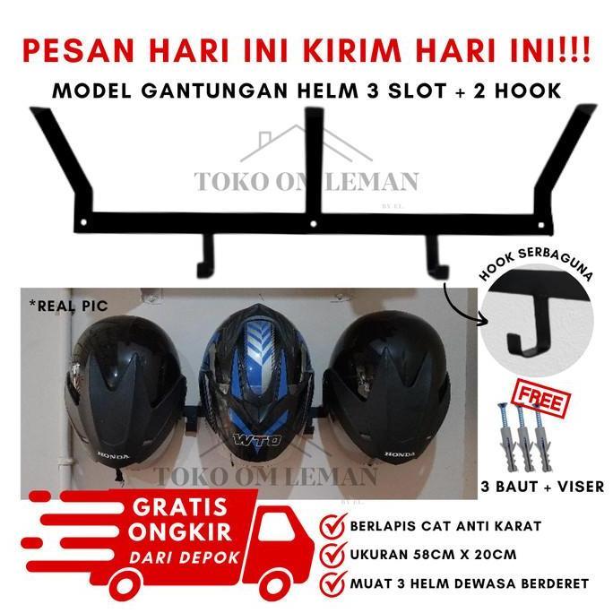 Gantungan helm / gantungan Helm dinding
