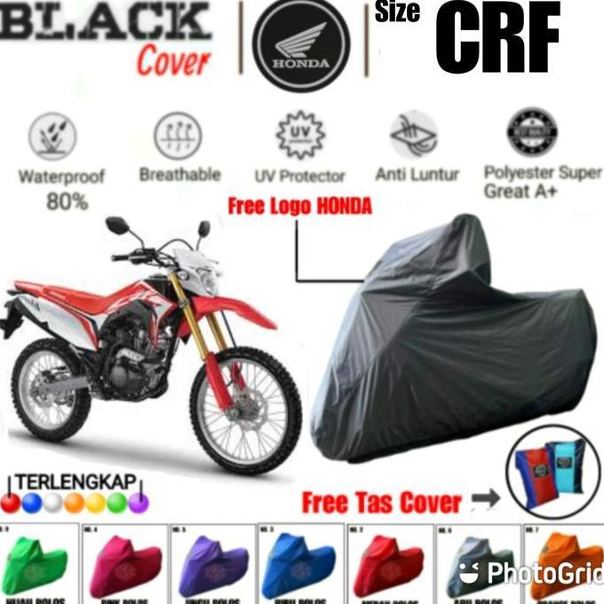 Cover Motor Honda Crf, Sarung Motor Crf, Selimut Motor Crf, Body Cover Motor Crf  Polyester Premium 