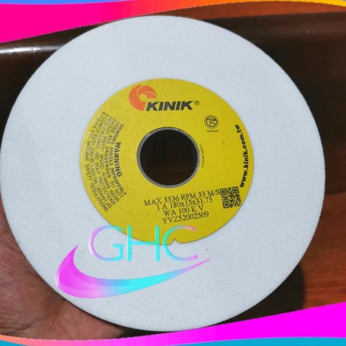 MARTEKNO Batu Gerinda Duduk 7 inch Kinik Batu Gerinda 180x13x31.75 WA 100 KV