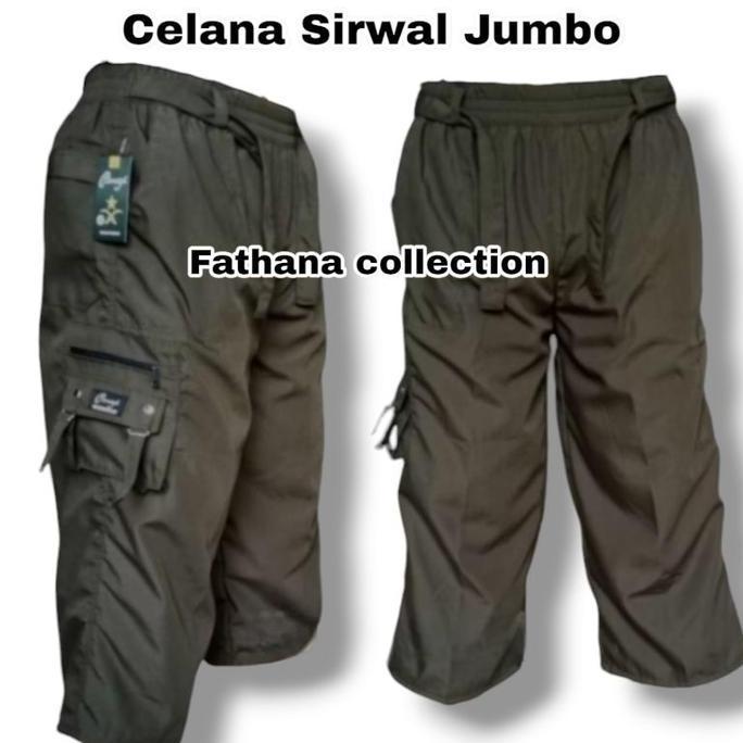 TERLARIS - Celana Sirwal Dewasa Model Kantong Cargo Ring/Celana Sunnah Dewasa Model Kantong Cargo Ri