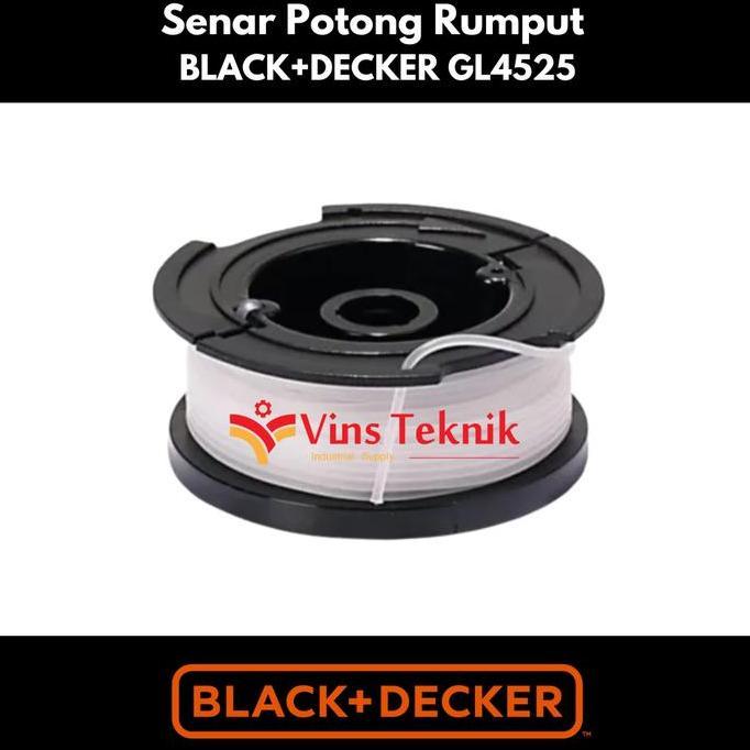 senar potong rumput gl4525 black+decker gl 4525