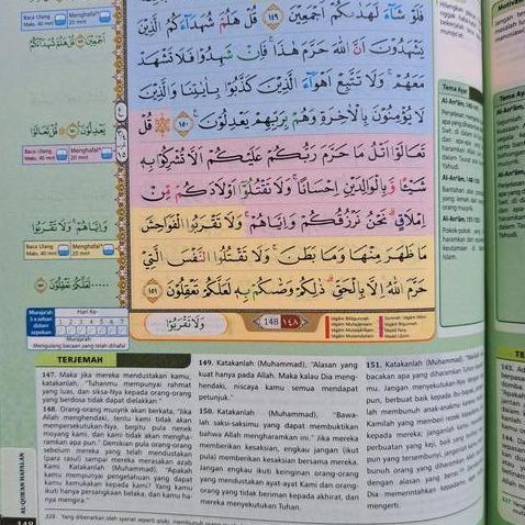 Promo [Uk A6 B6 A5 A4 Hc] Al-Quran Al-Hufaz Hafalan Terjemah Tajwid Warna Alquran Terjemahan Alhufaz