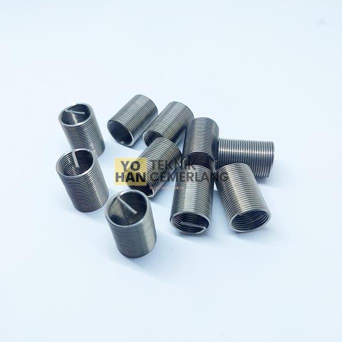 Promo 1 Pcs Recoil M12 X 1 Type 2.5D Drat Halus Baut 17 Verbos Helicoil Cod