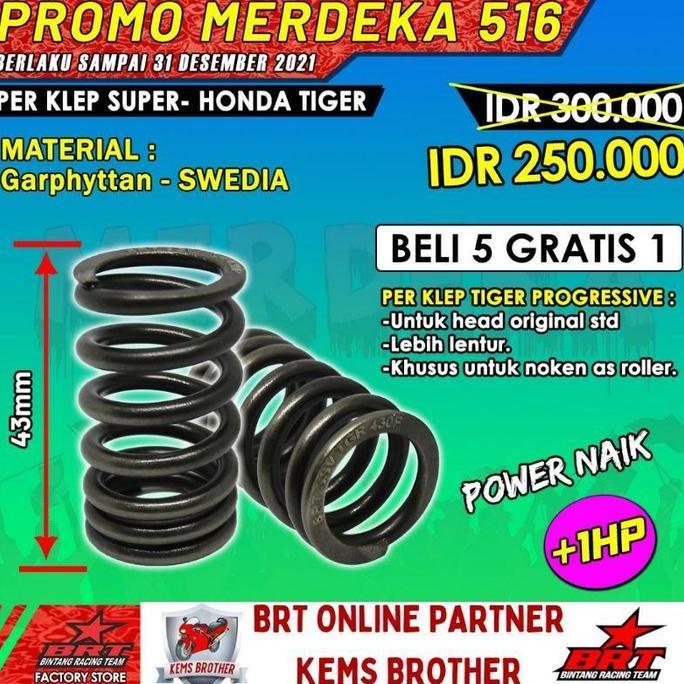 MARTEKNO PER KLEP BRT TIGER MEGAPRO CB200 SUPER PROGRESIVE ORIGINAL