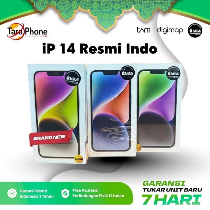 Ready [TP X RBS] - Apple iPhone 14 128GB Brand New Resmi Indonesia IBOX DIGIMAP GDN