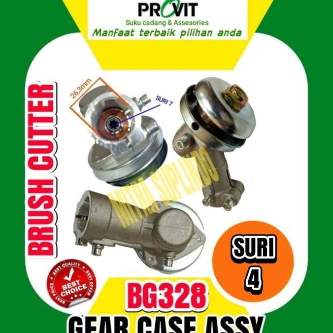 bg328 gear case/kepala pisau suri 4* mesin potong padi