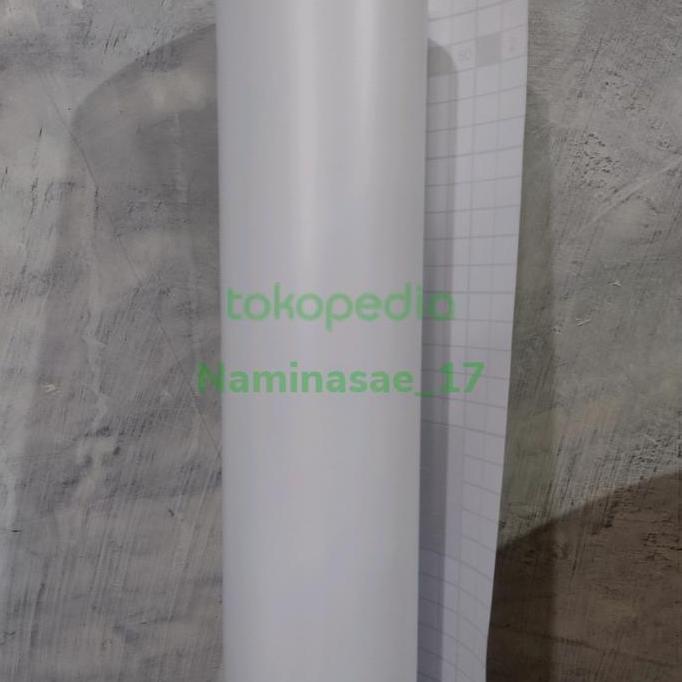 Skotlet Sticker Putih Doff Per Meter