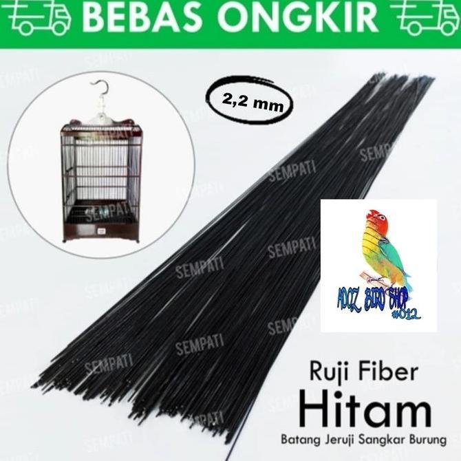 Ruji Jeruji Fiber Hitam Stik Sangkar Kandang Burung murah