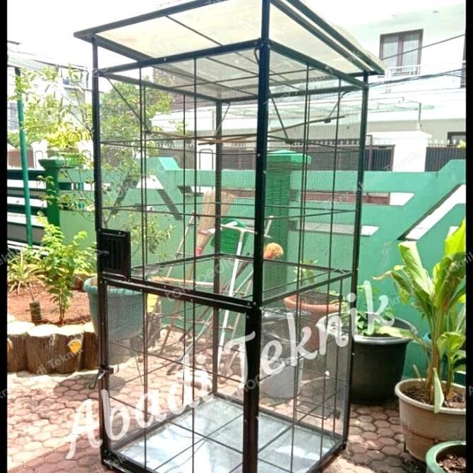 Sangkar Kandang Umbaran Ternak Burung Koloni Besi Lovebird Murai Besar murah