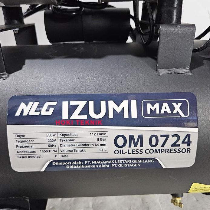 Paket Kompresor Izumi OM 0724 + Spraygun F75