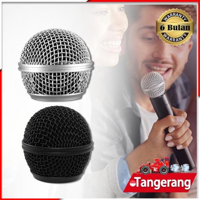 QARACK Kepala Mikrofon Tutup Mic Besi Untuk Shure SM 58 Anti Penyok