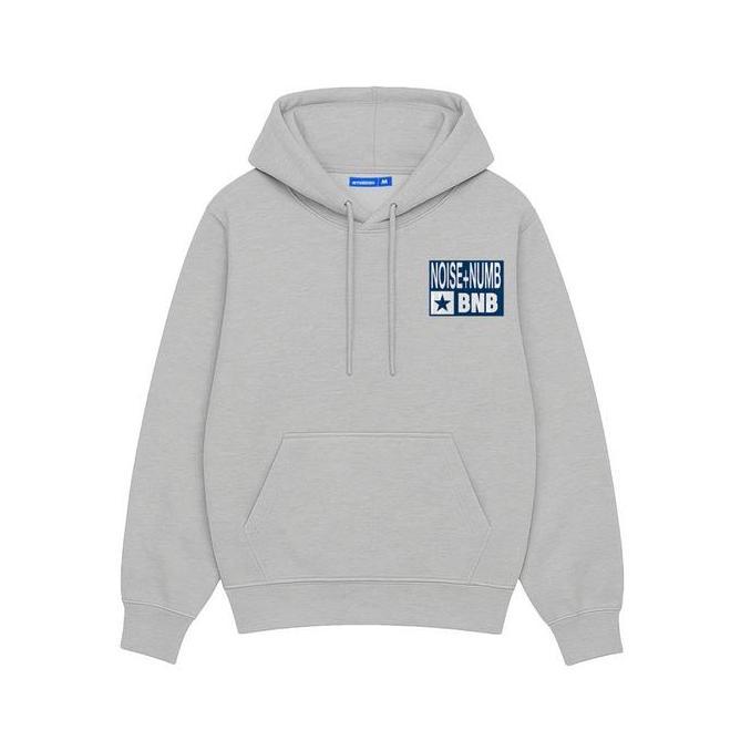 Bitsnbobs76 Hoodie Oversize Noctis Misty Grey Fleece Nyaman