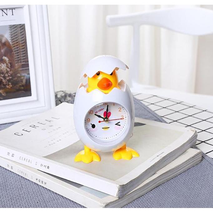 Jam meja Weker Alarm Clock Karakter Telur Bebek Ayam Lucu