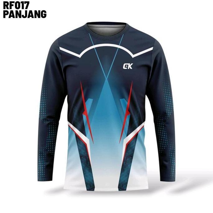ZHAKAI Kaos Panjang Running Pria Wanita Oblong Training Jersey Olahraga Atasan Volly Gym Batminton K